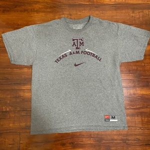 Nike Texas A&M Center Swoosh Shirt Football Size M